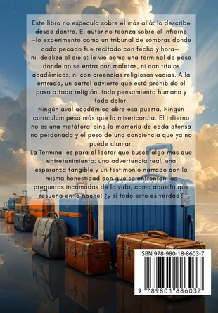Contraportada oficial del libro La Terminal